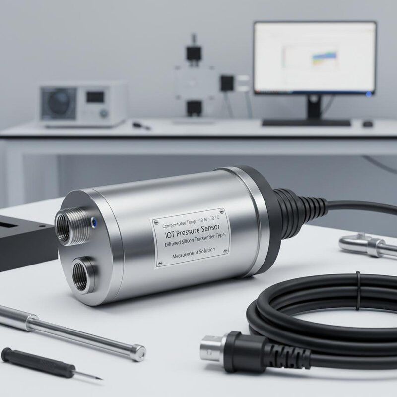 Compensated Temp Minus 10 To Plus 70 Degrees Celsius IOT Pressure Sensor Featuring Diffused Silicon Transmitter Type Measurement Solution